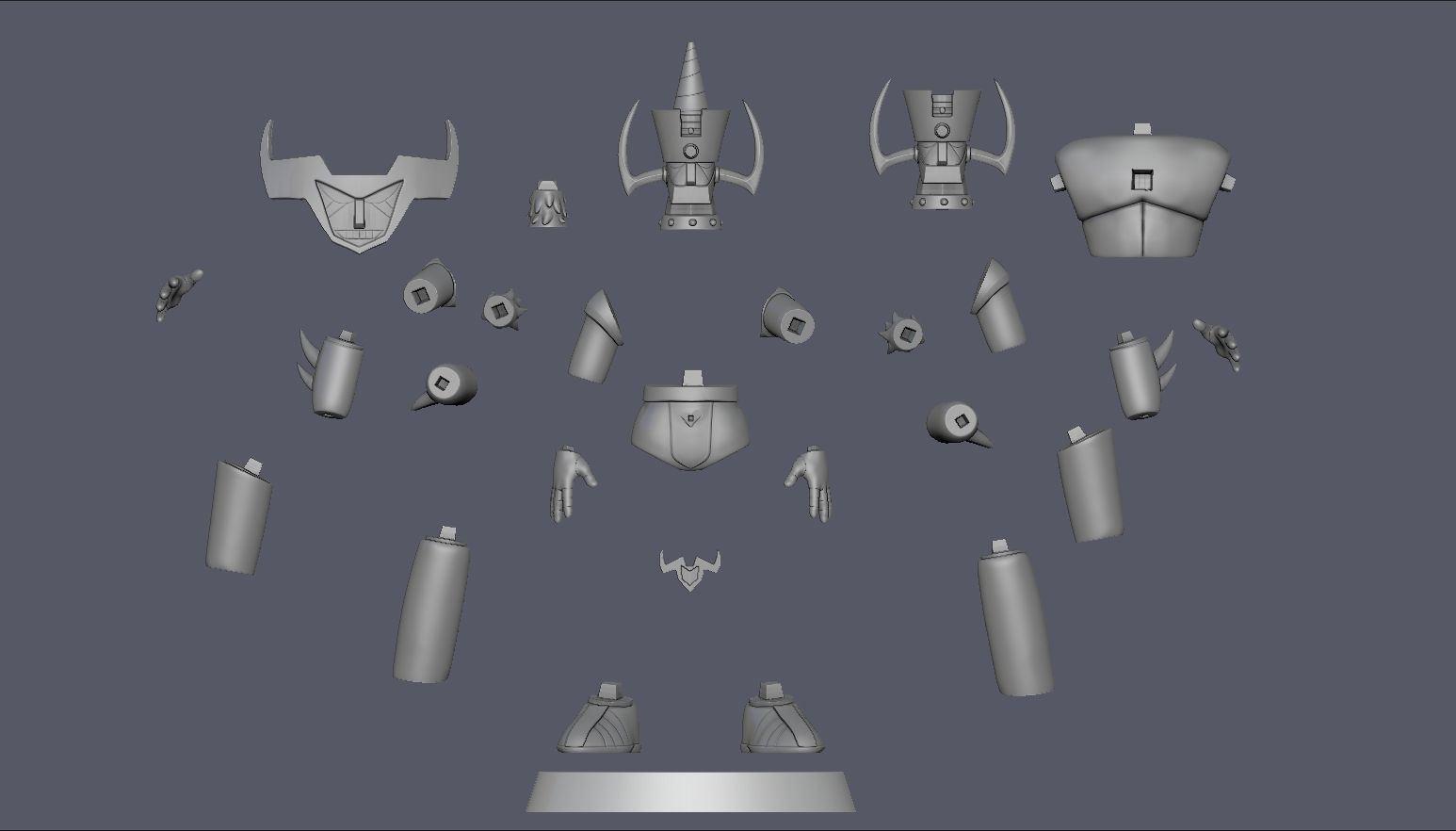 Belgas V5 Mazinger Z 3D print model_8