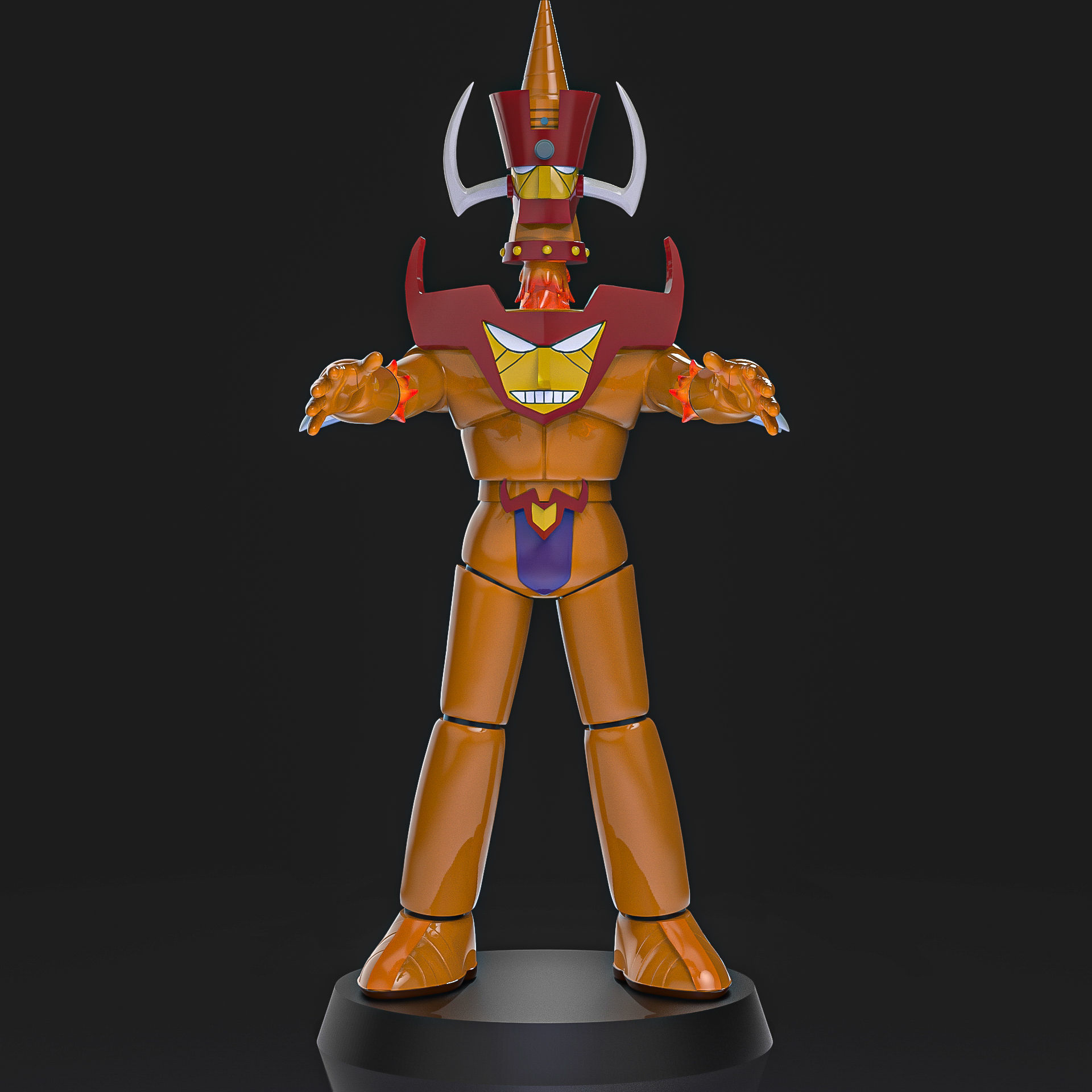 Belgas V5 Mazinger Z 3D print model_1