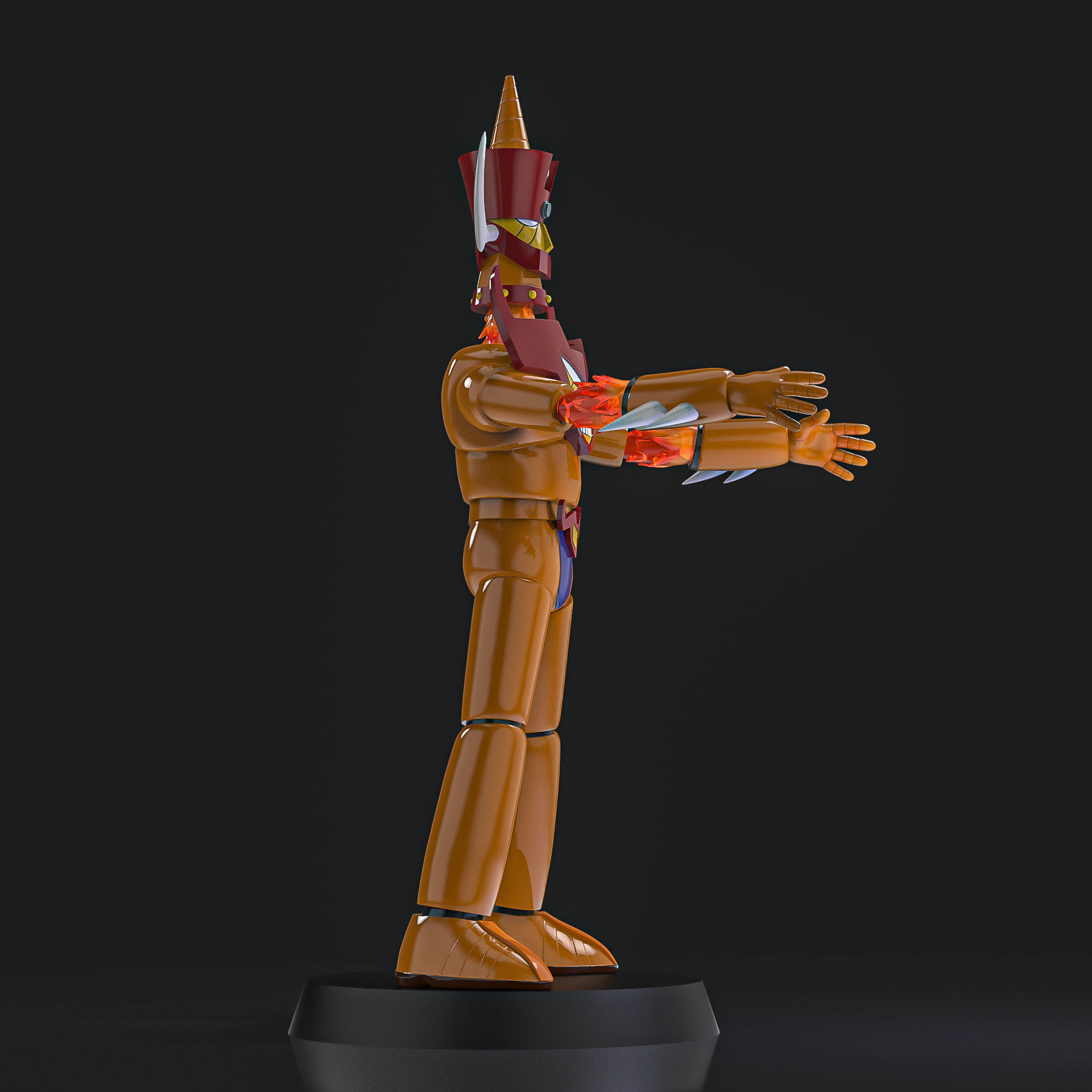 Belgas V5 Mazinger Z 3D print model_7