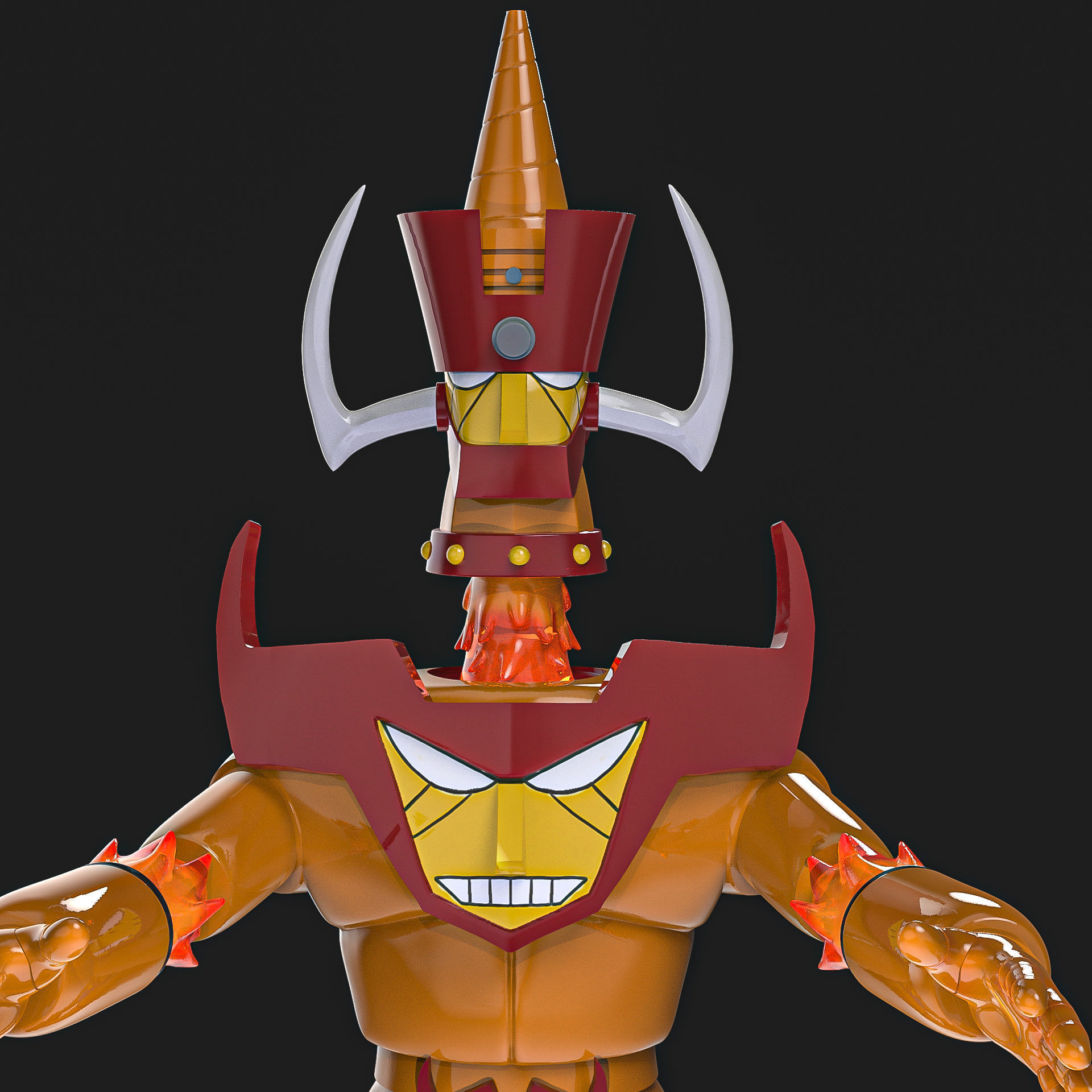 Belgas V5 Mazinger Z 3D print model_6