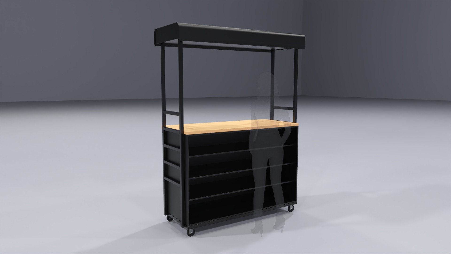 Pop Up Cart 1 3D model_3
