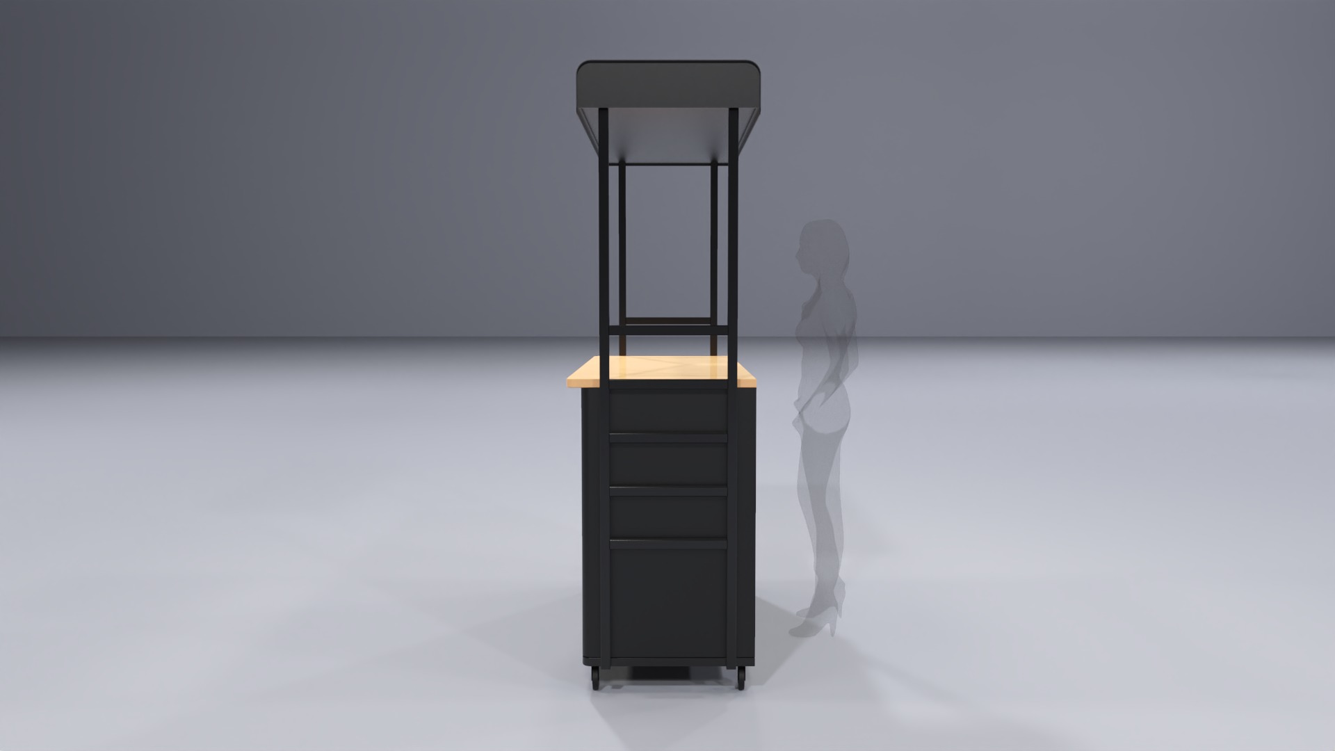 Pop Up Cart 1 3D model_2