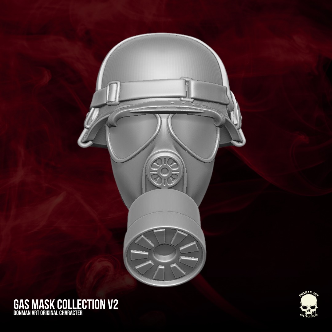 Gas Mask Collection V2 Donman Art 3D files for Action Figures 3D print model_6