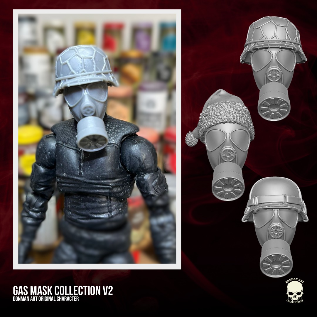 Gas Mask Collection V2 Donman Art 3D files for Action Figures 3D print model_13