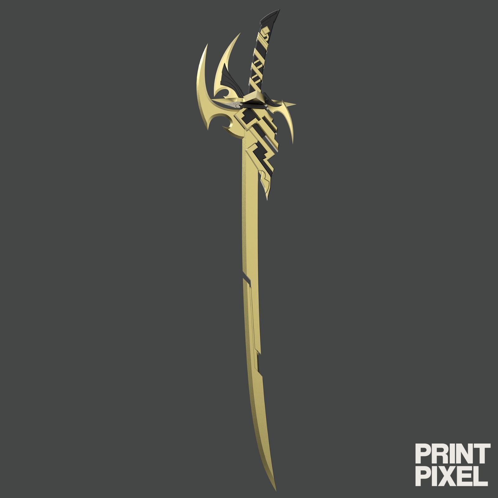 Narukami Sword keqing -Genshin Impact Replica 3D print model_1