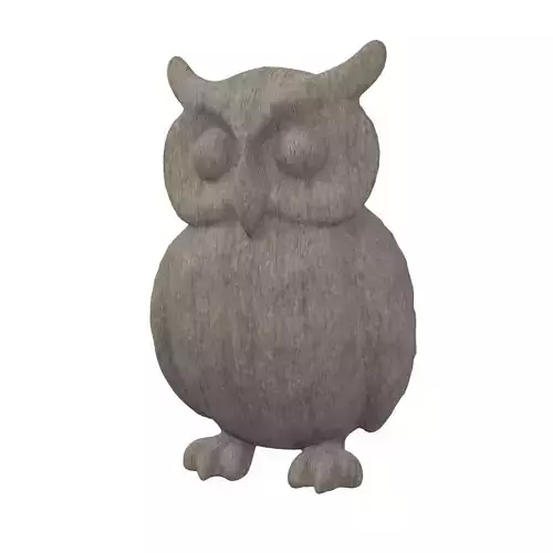 Wood Owl Sculpture v1 001