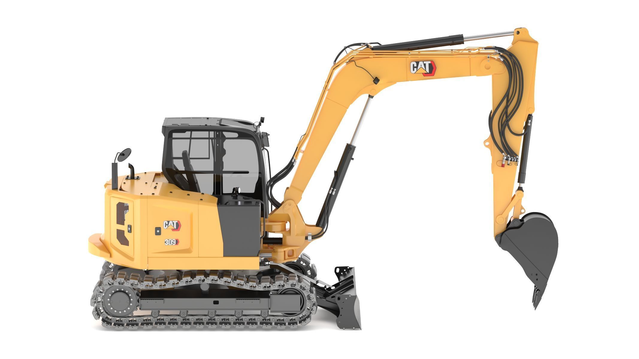 CAT Mini Excavators 309CR 3D model_16
