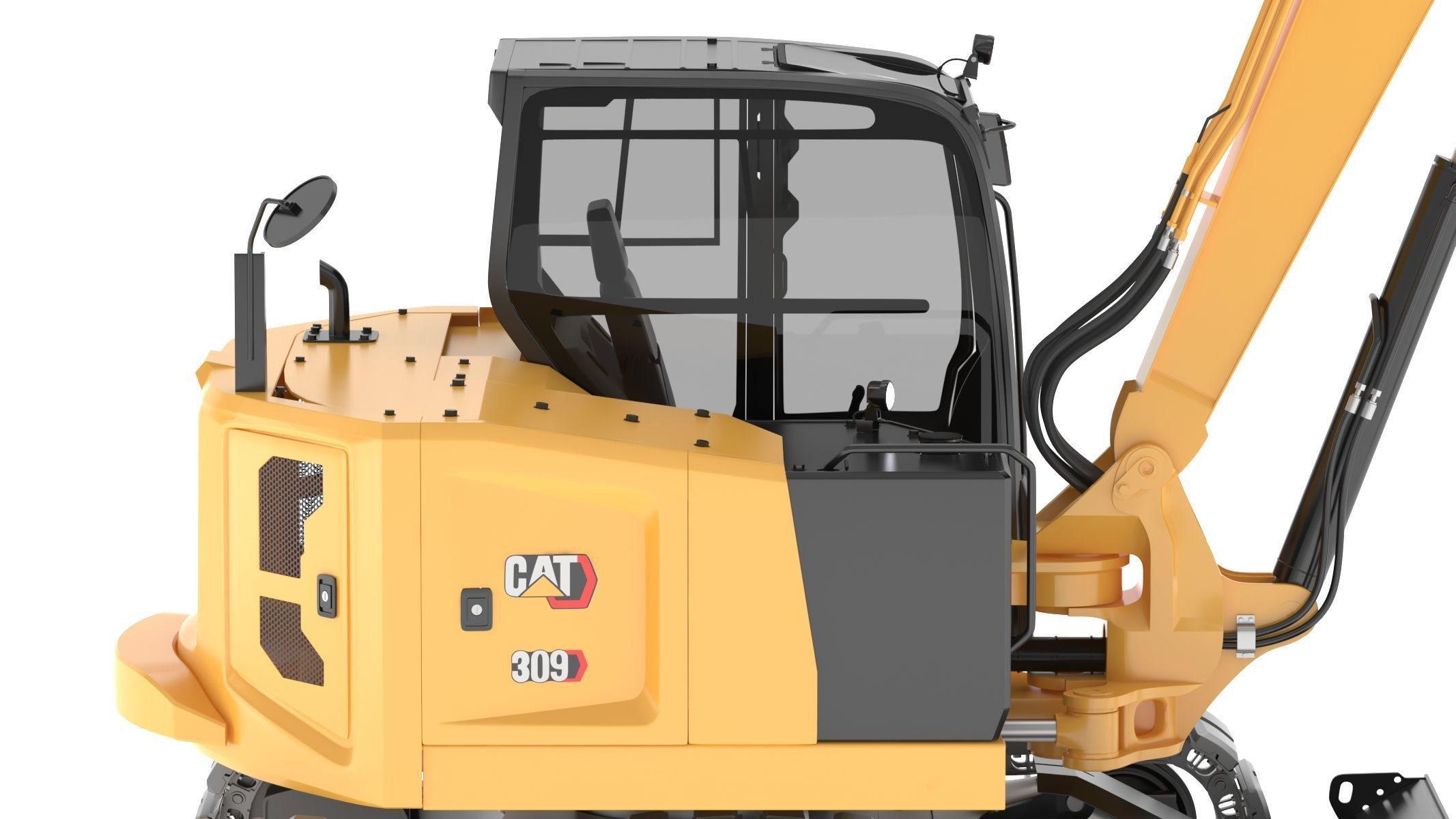 CAT Mini Excavators 309CR 3D model_10