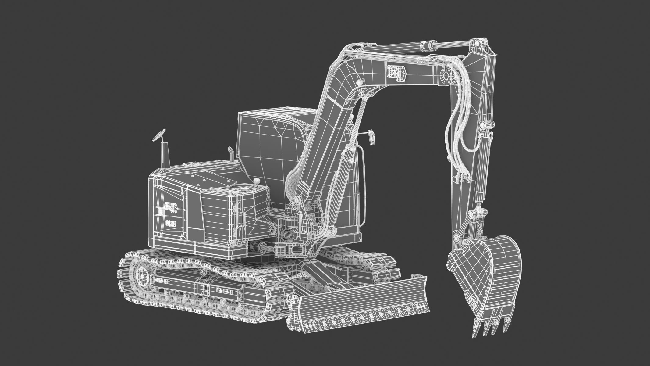 CAT Mini Excavators 309CR 3D model_25