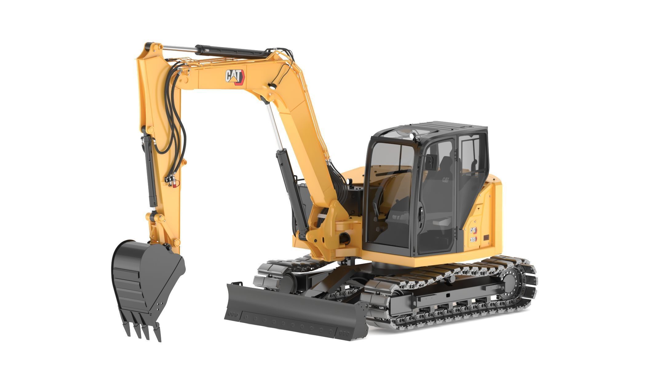 CAT Mini Excavators 309CR 3D model_19