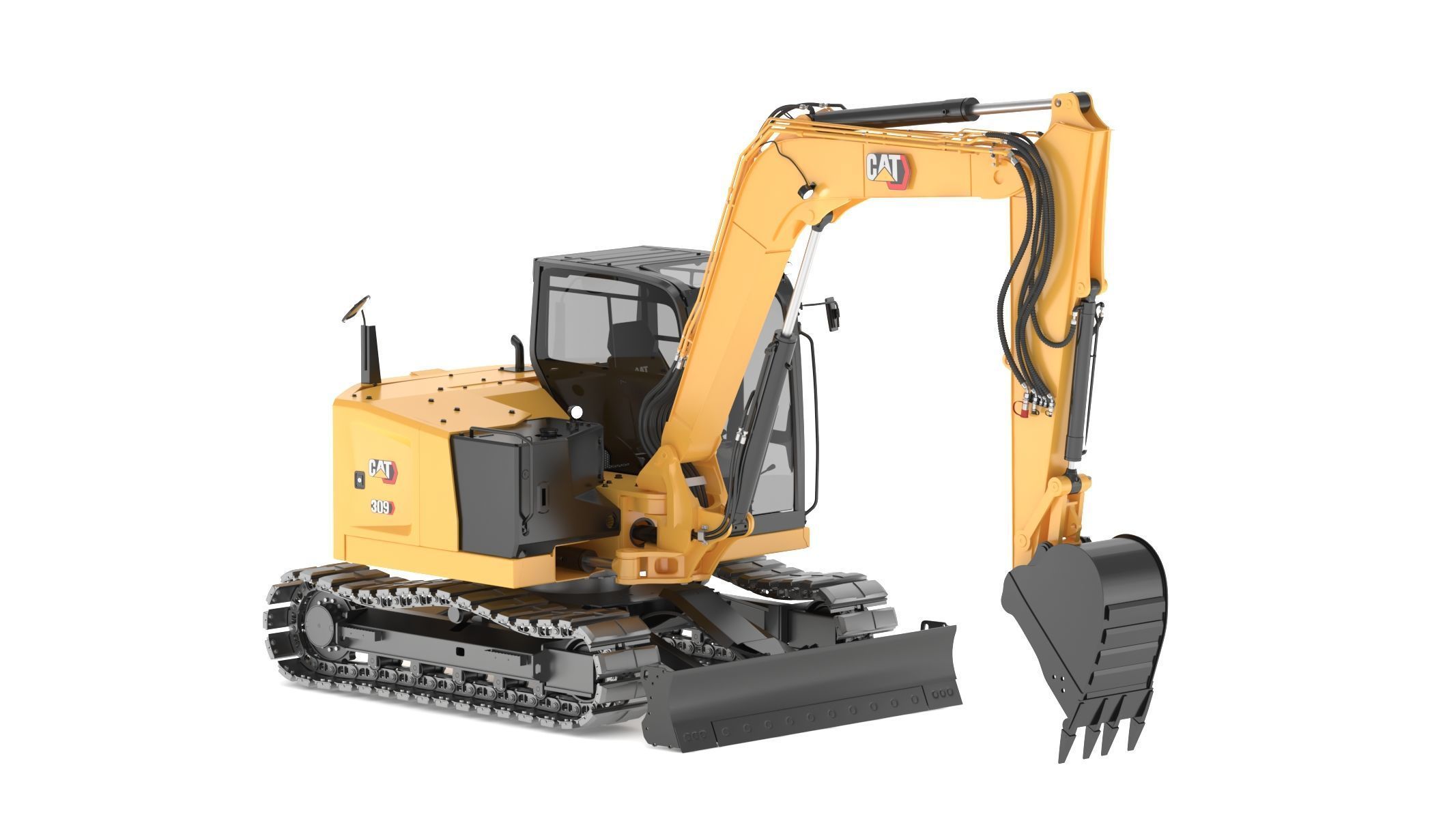 CAT Mini Excavators 309CR 3D model_9