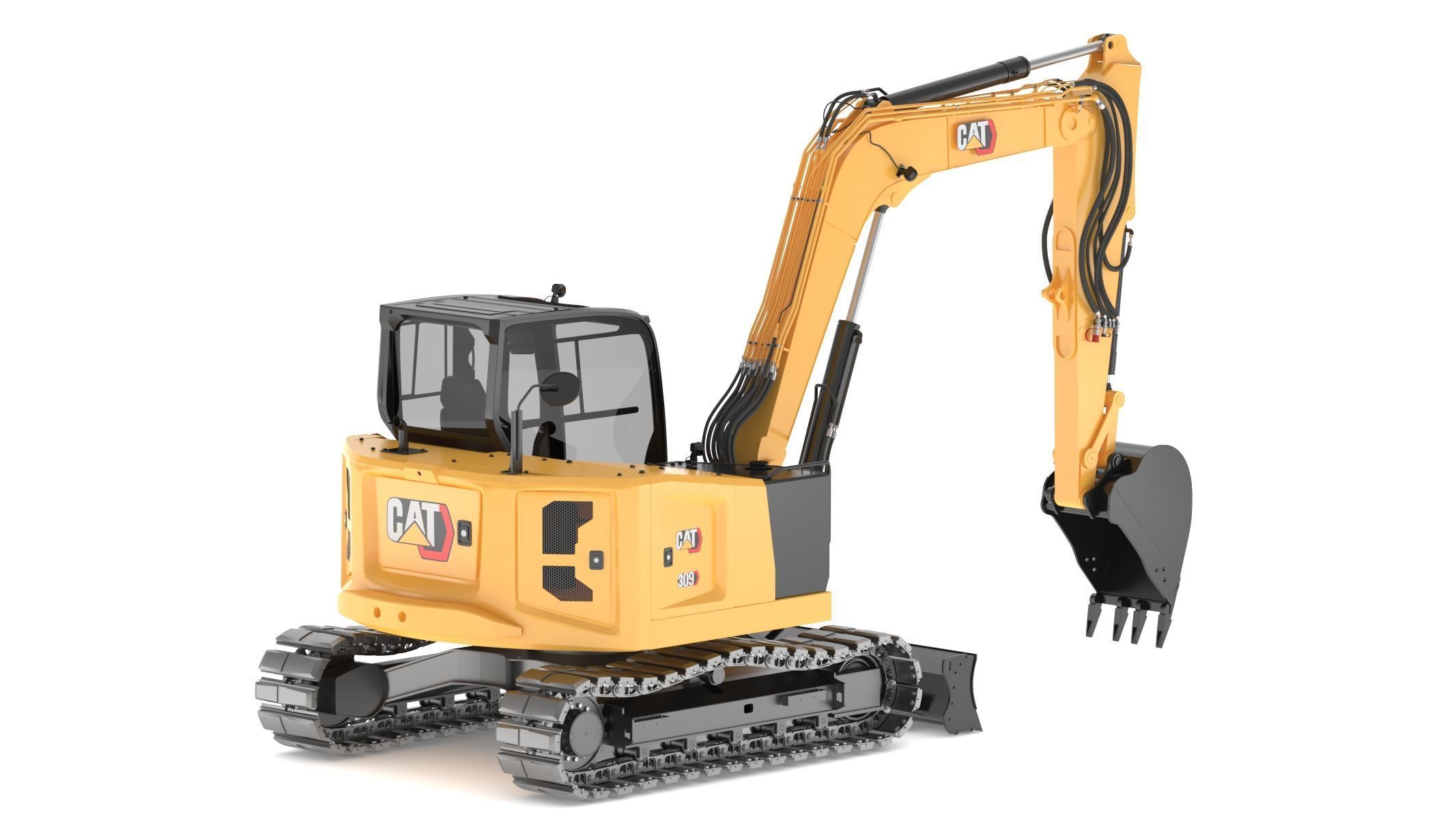 CAT Mini Excavators 309CR 3D model_17