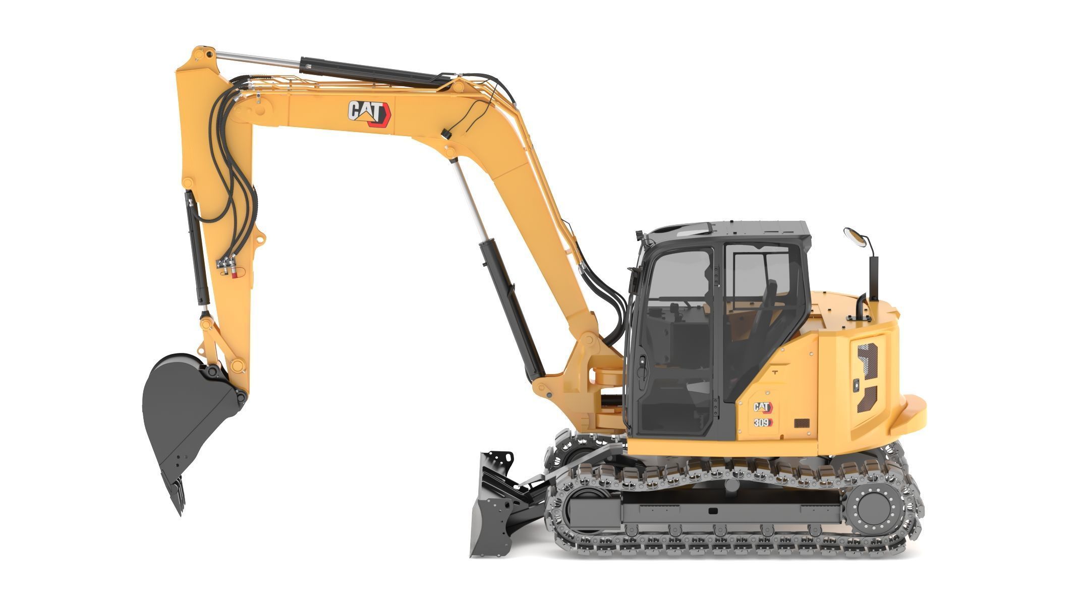 CAT Mini Excavators 309CR 3D model_1