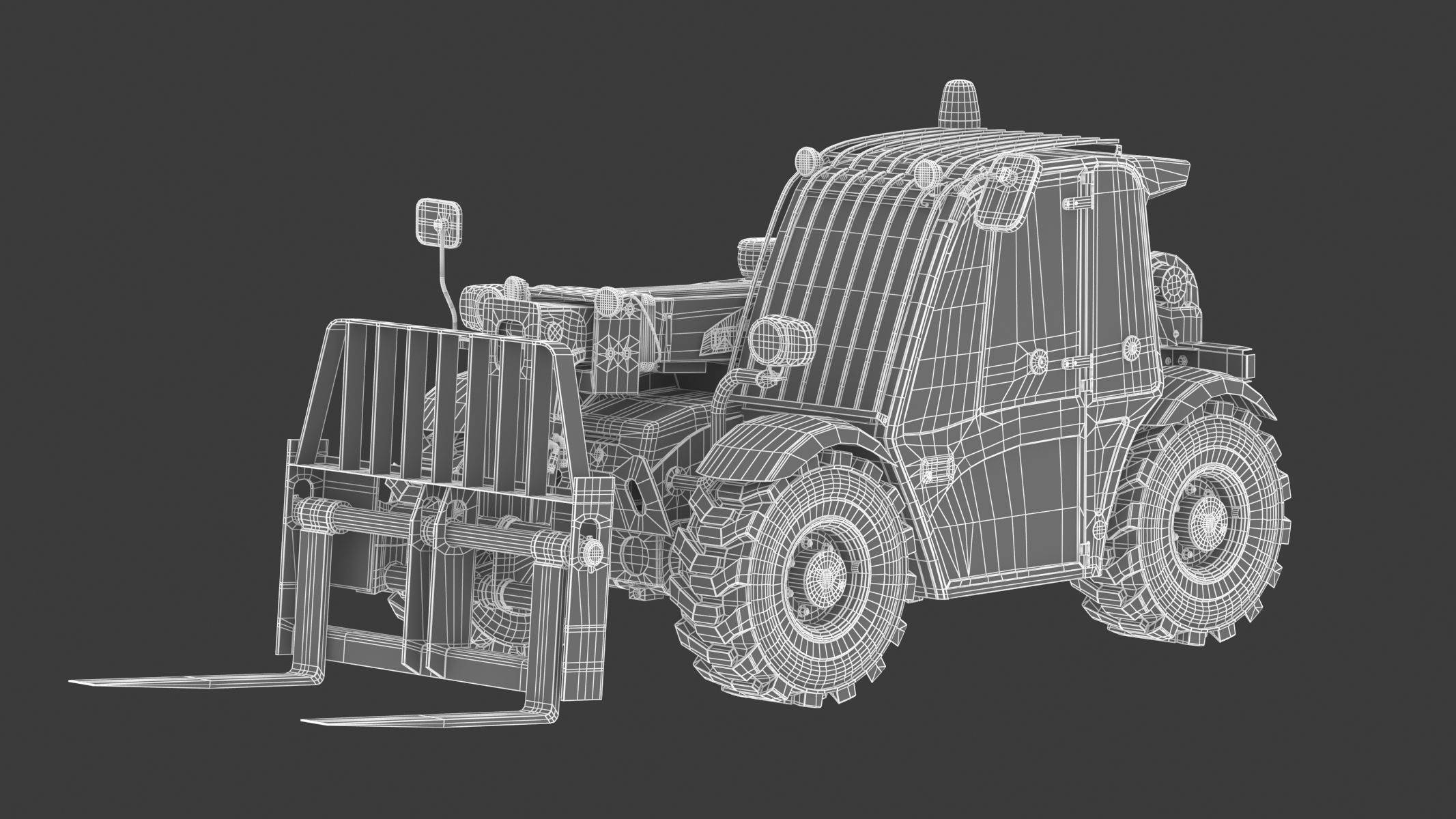 CAT Telehandlers TH255C 3D model_29