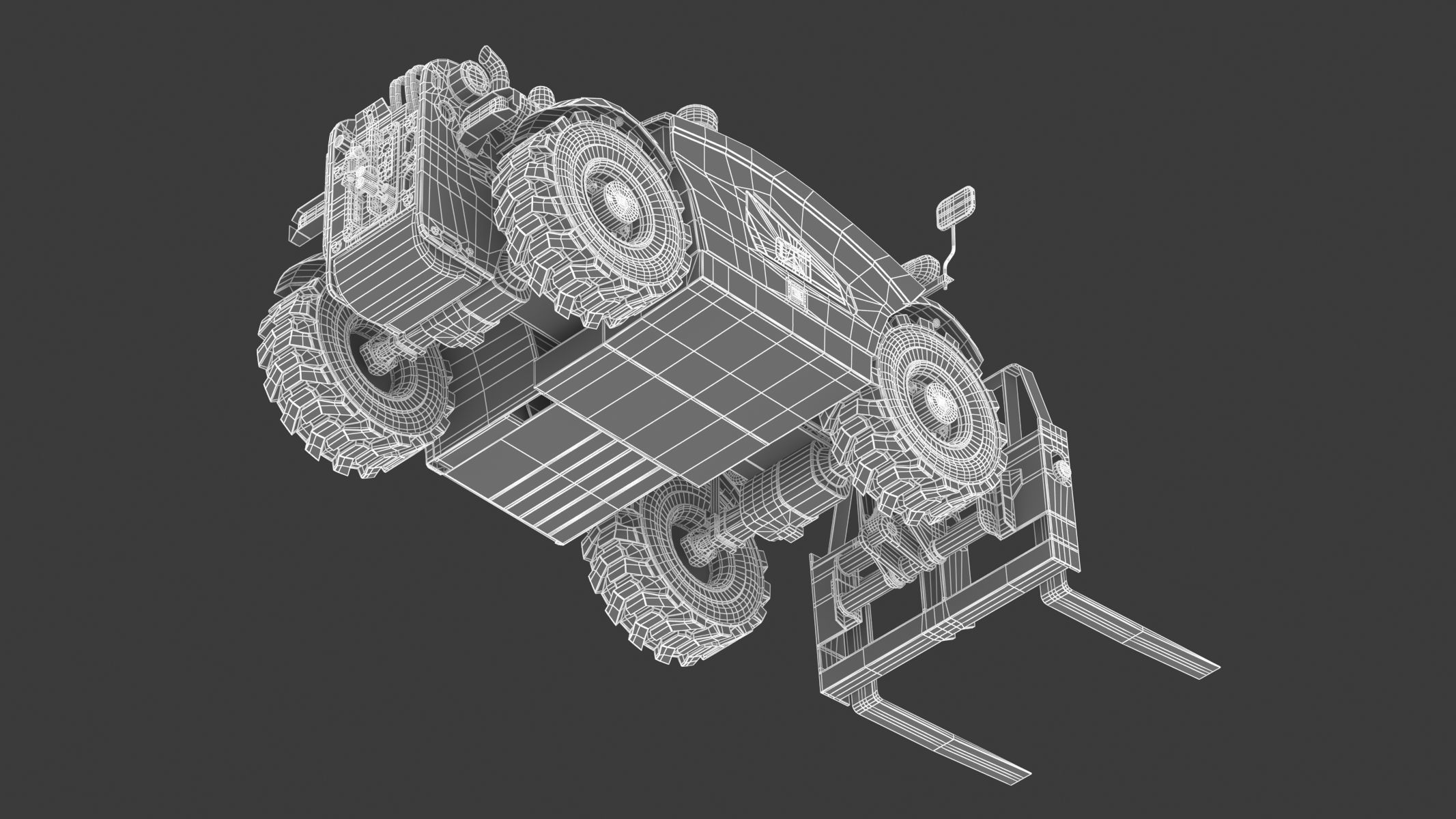 CAT Telehandlers TH255C 3D model_33