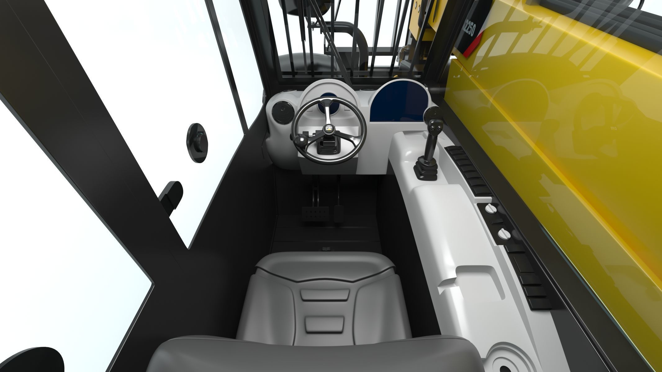 CAT Telehandlers TH255C 3D model_22