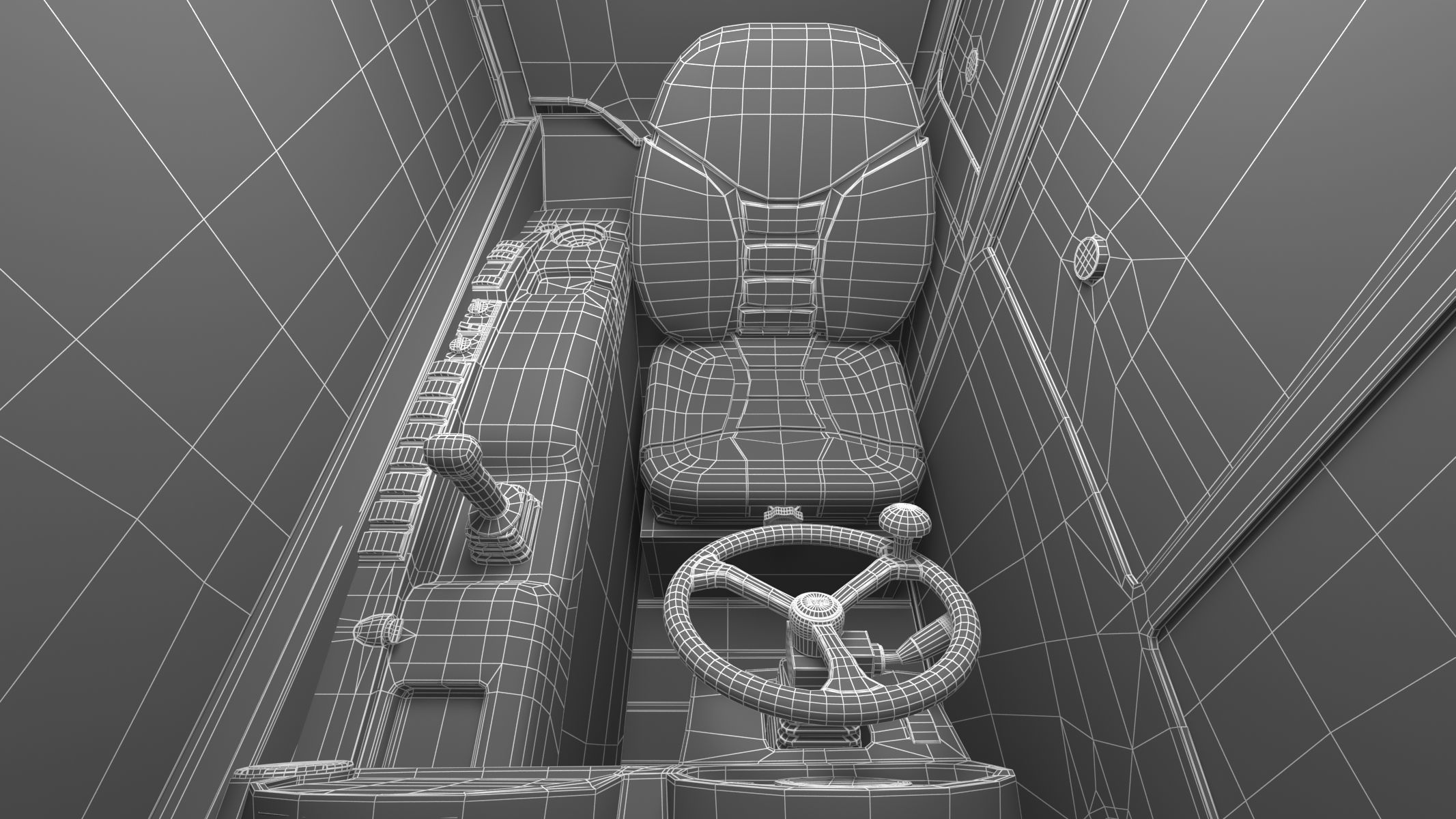 CAT Telehandlers TH255C 3D model_45