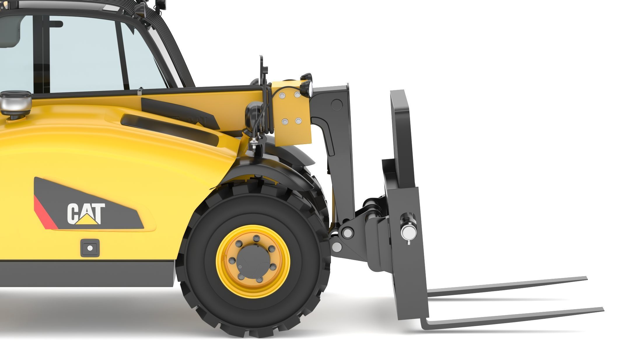 CAT Telehandlers TH255C 3D model_12