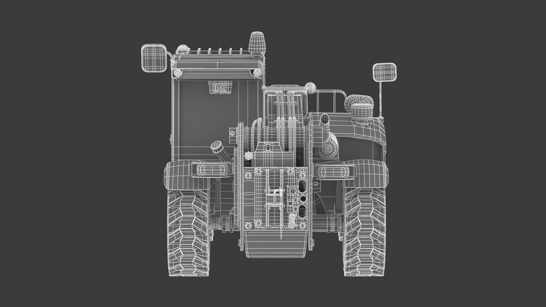 CAT Telehandlers TH255C 3D model_26