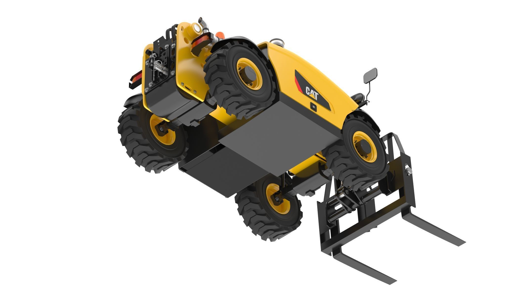 CAT Telehandlers TH255C 3D model_11