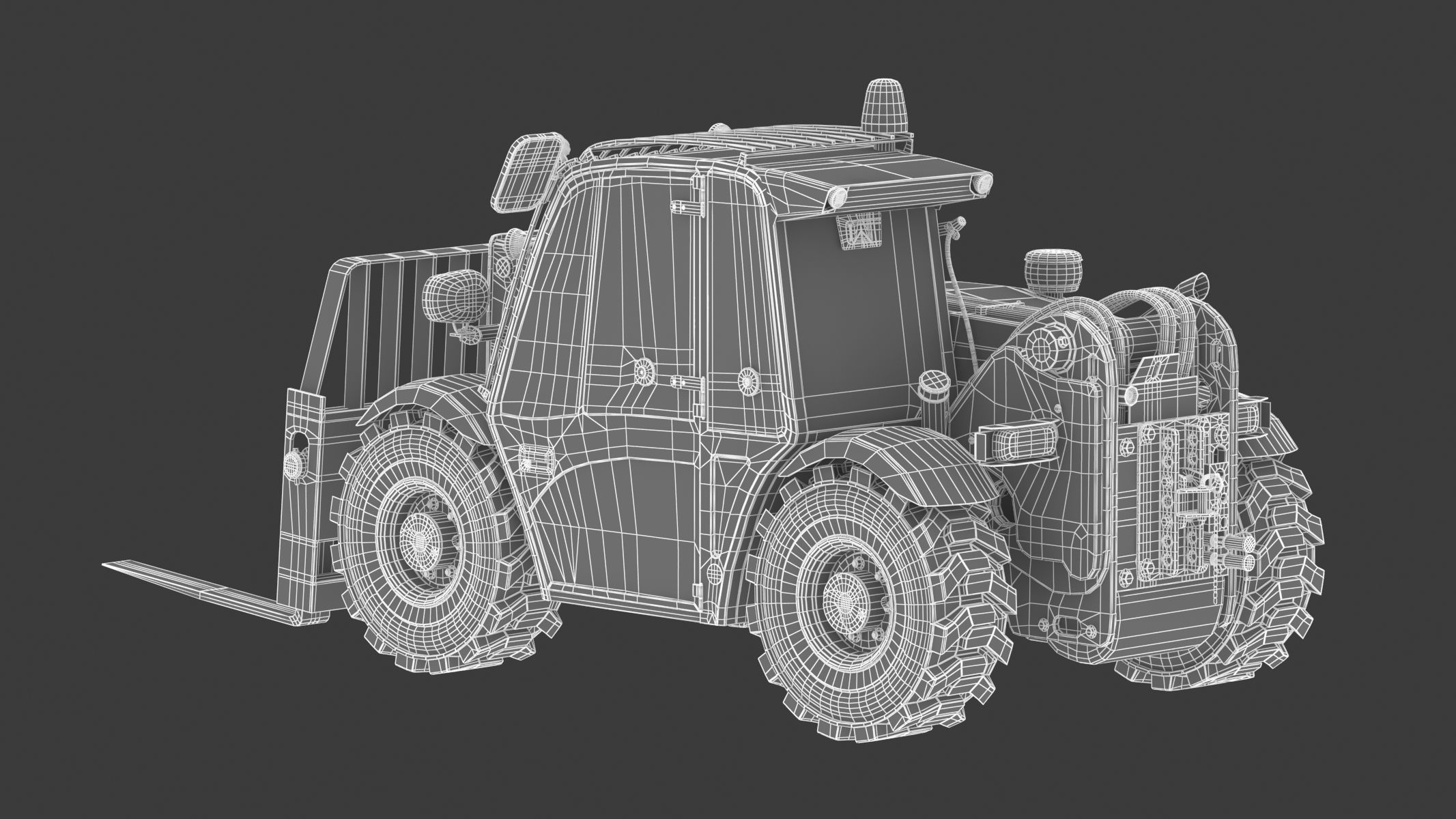 CAT Telehandlers TH255C 3D model_27