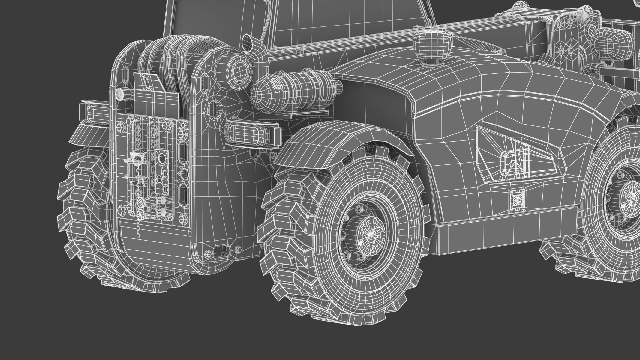 CAT Telehandlers TH255C 3D model_35