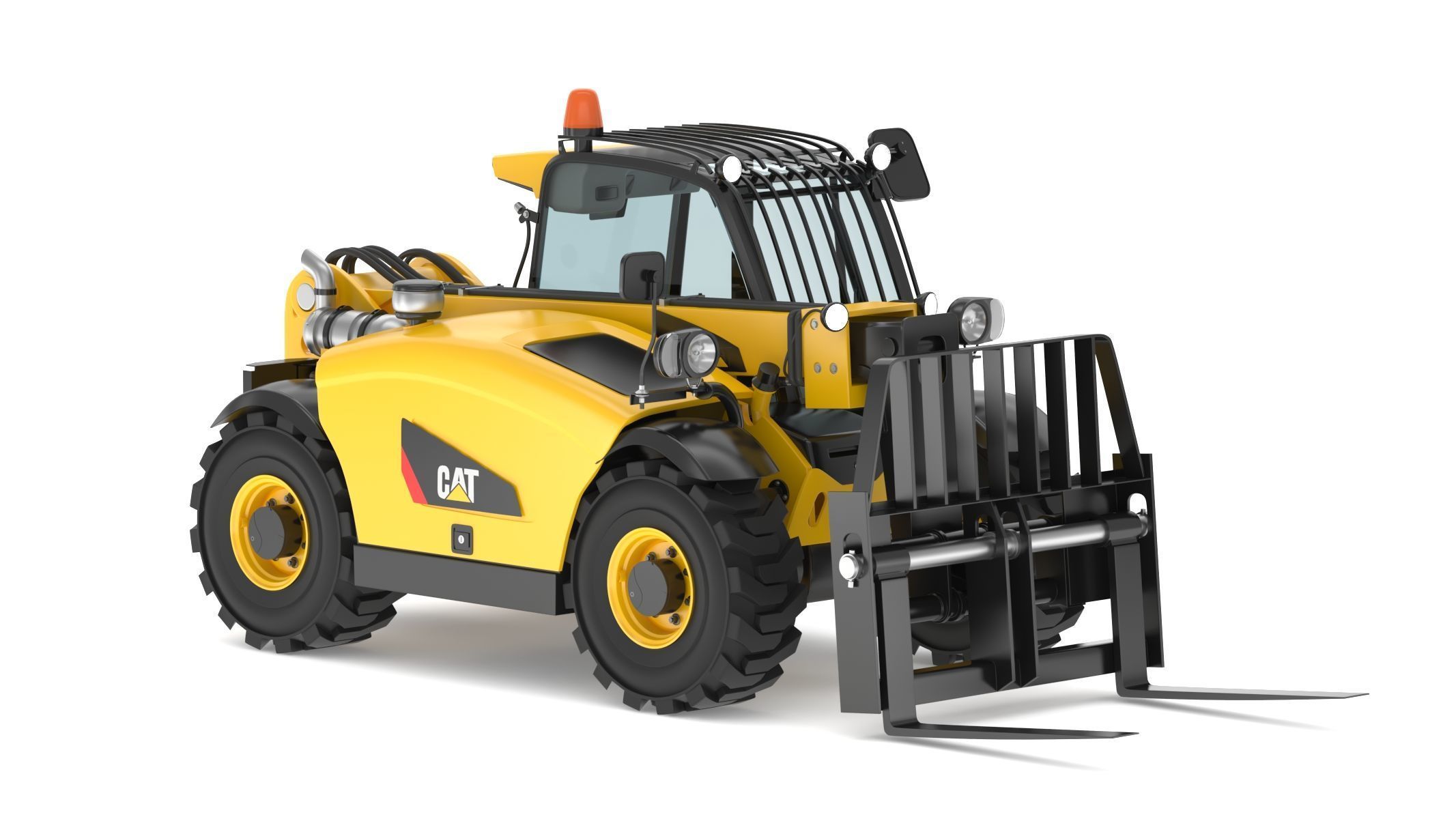 CAT Telehandlers TH255C 3D model_9