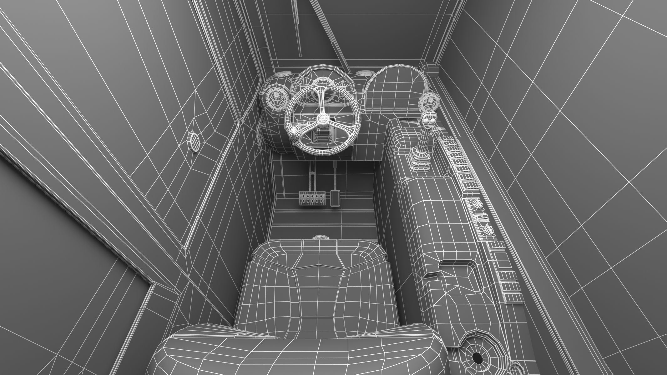 CAT Telehandlers TH255C 3D model_44