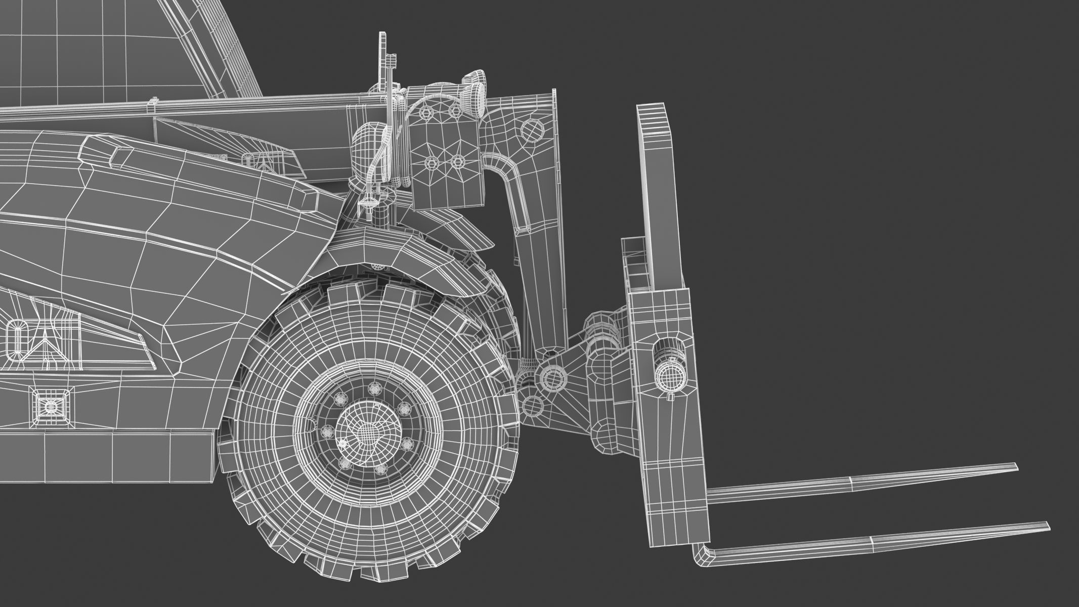 CAT Telehandlers TH255C 3D model_34