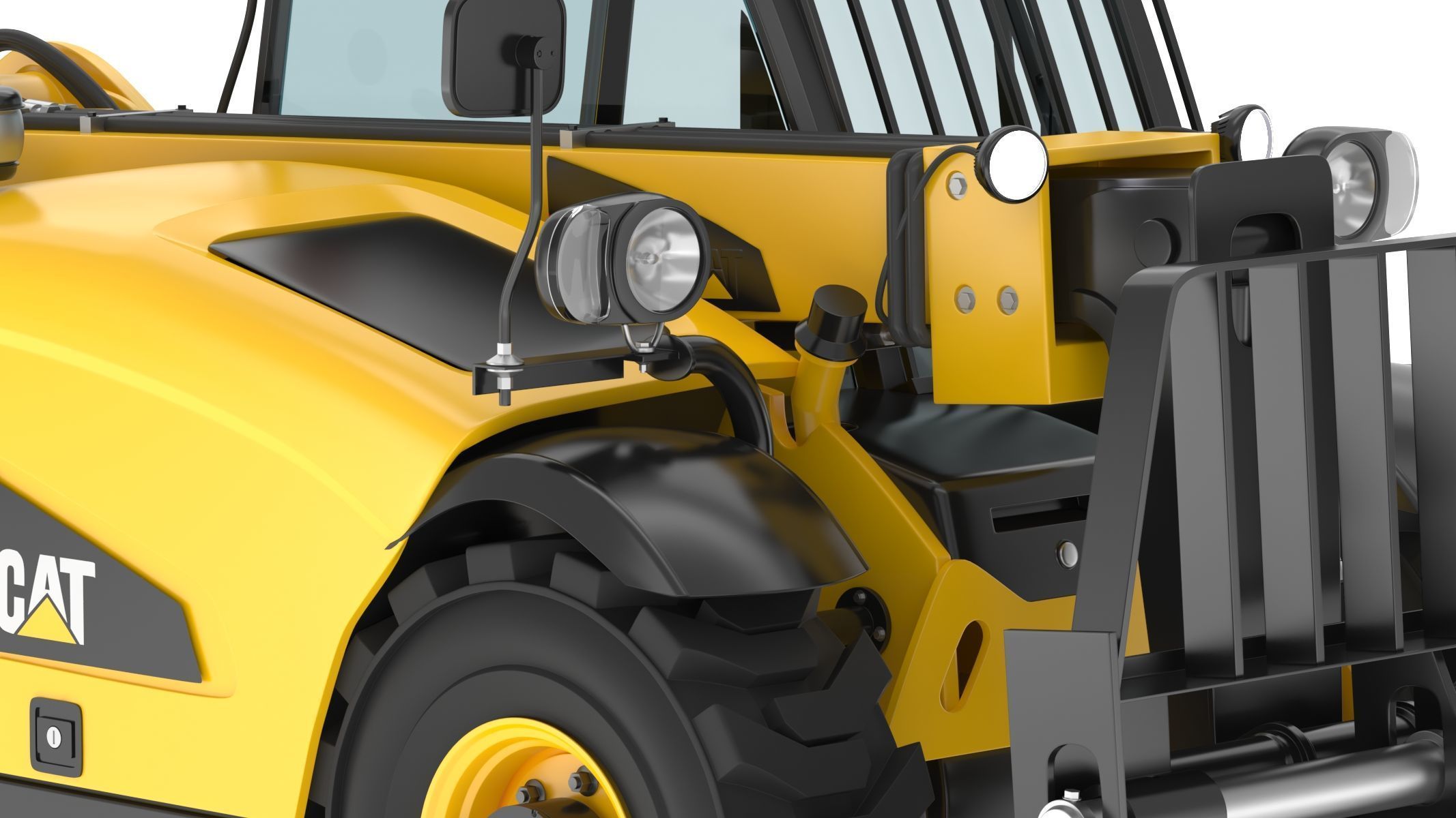 CAT Telehandlers TH255C 3D model_19