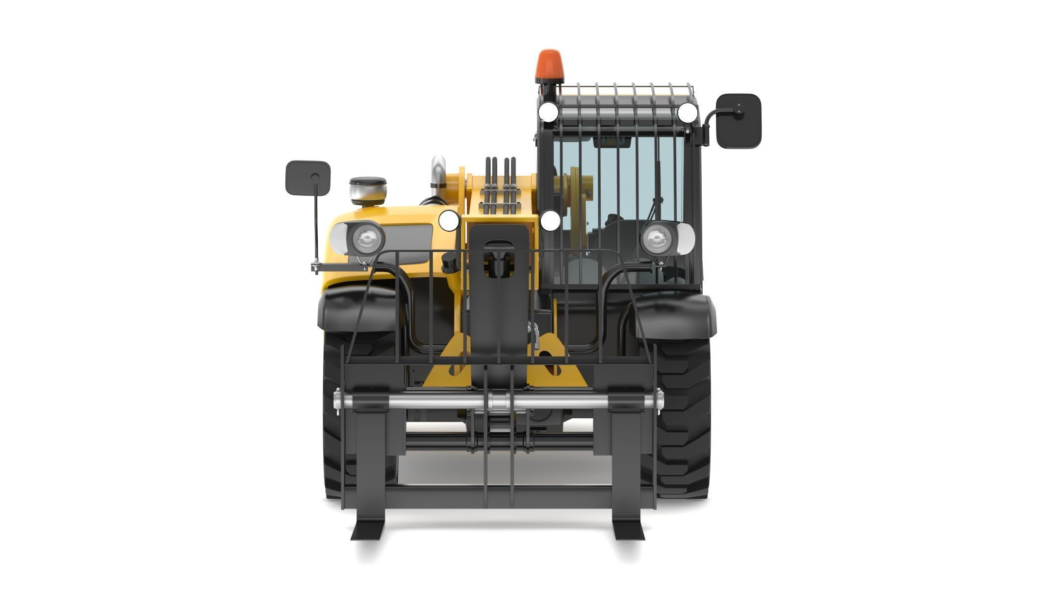 CAT Telehandlers TH255C 3D model_8