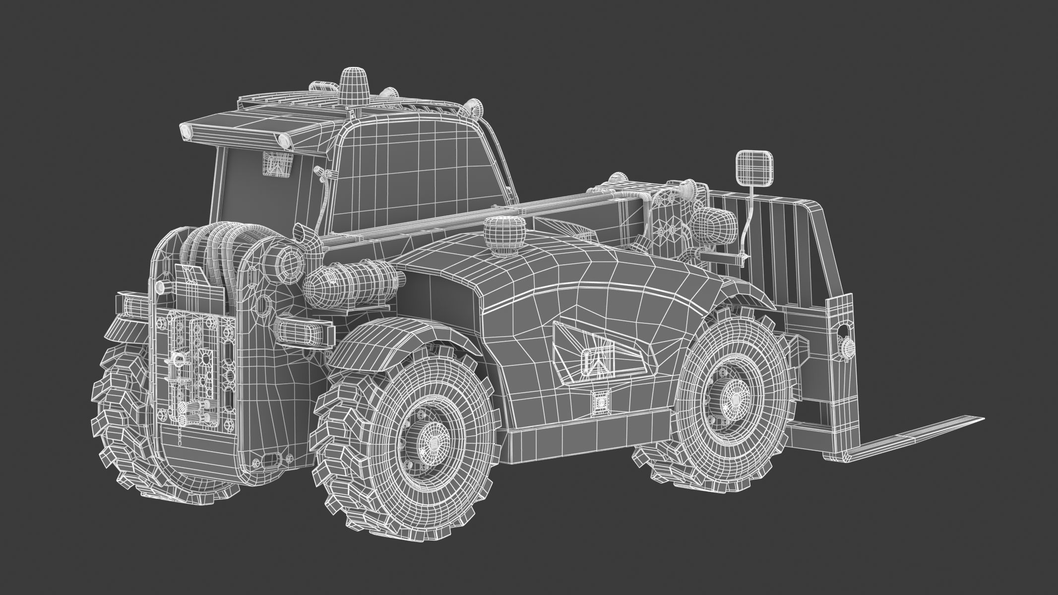 CAT Telehandlers TH255C 3D model_25