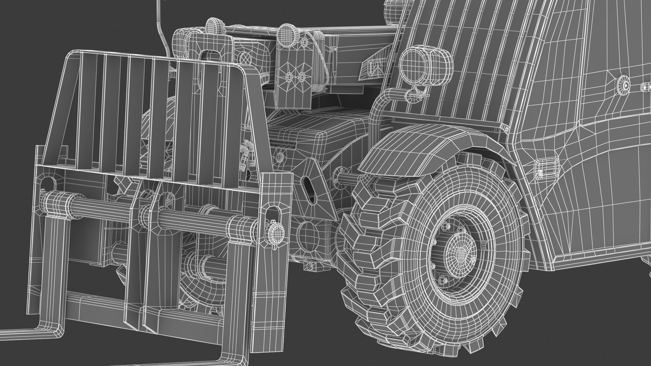 CAT Telehandlers TH255C 3D model_39