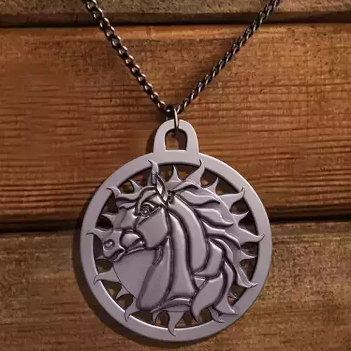 HORSE JEWELRY PENDANT  M02