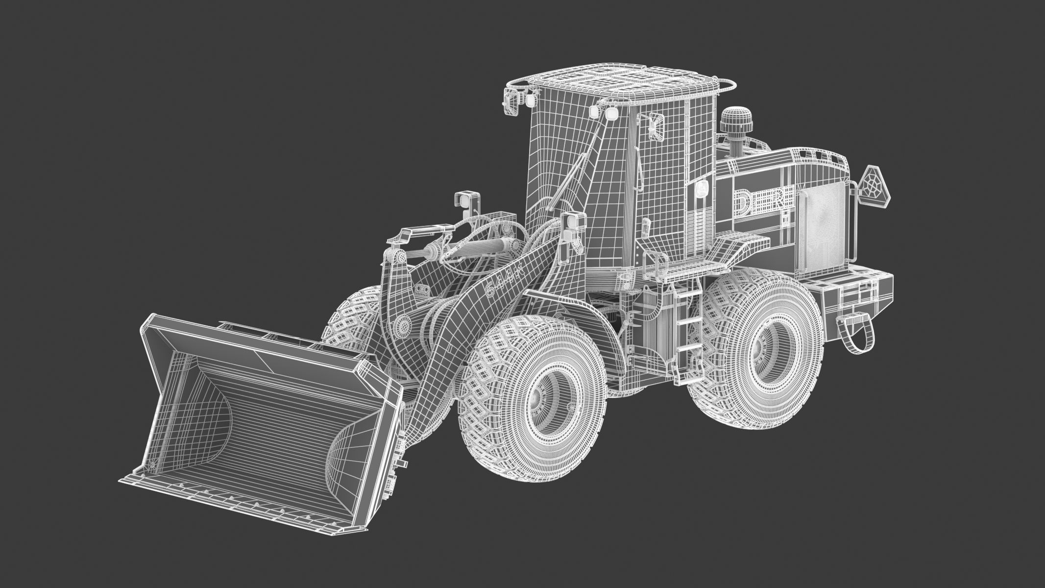 John Deere 644K Loader With WL-SDB Bucket 3D model_25