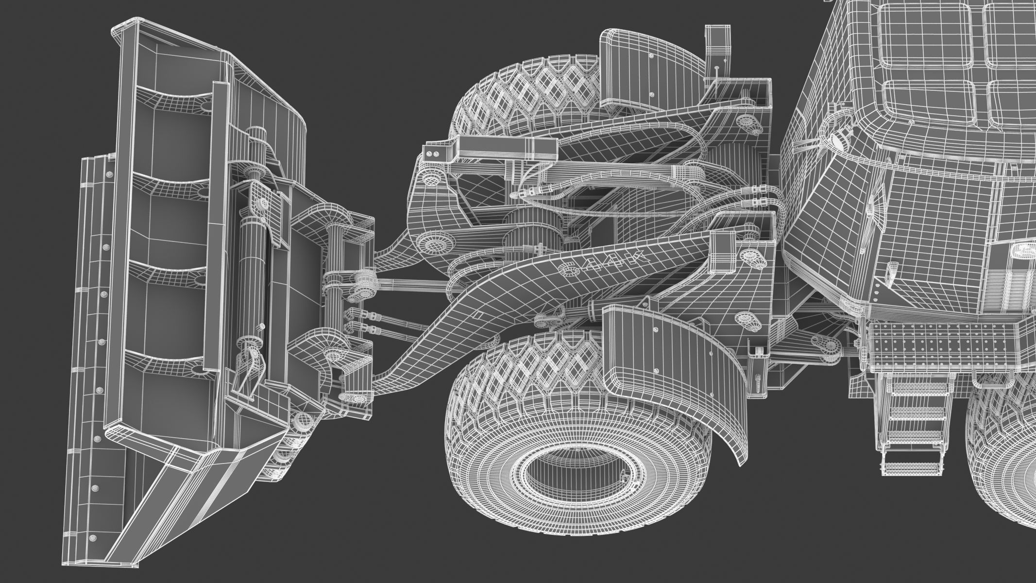 John Deere 644K Loader With WL-SDB Bucket 3D model_37