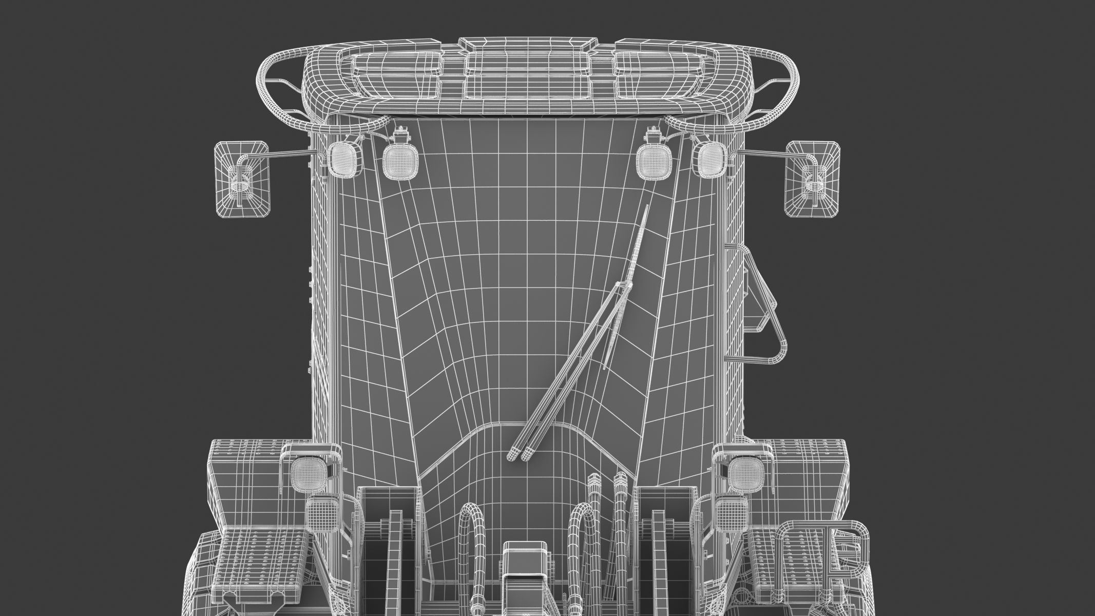 John Deere 644K Loader With WL-SDB Bucket 3D model_33