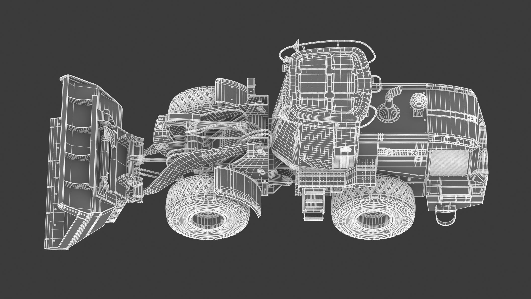 John Deere 644K Loader With WL-SDB Bucket 3D model_40