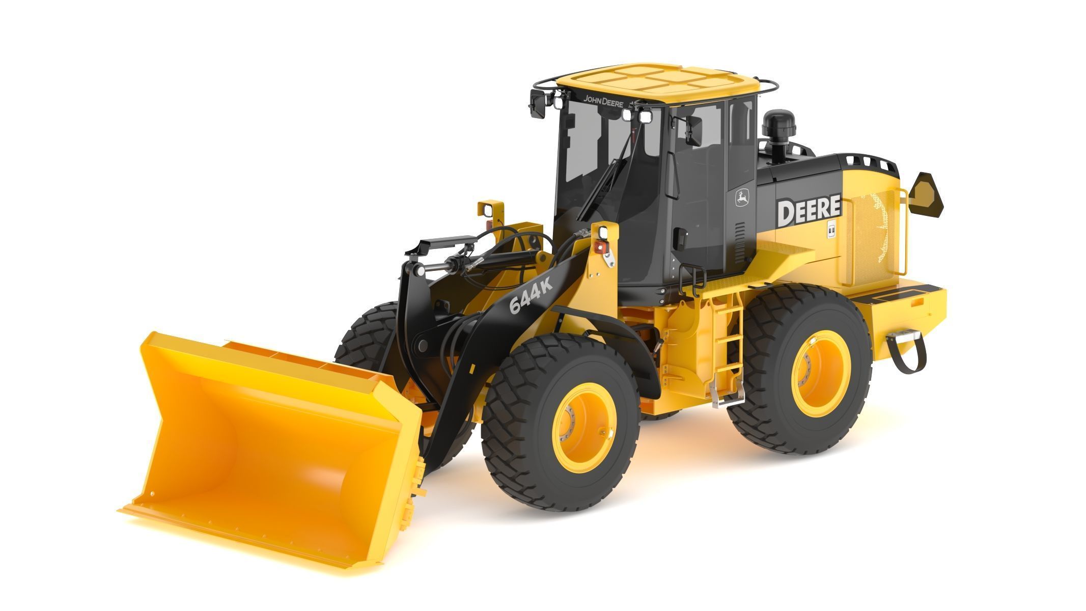John Deere 644K Loader With WL-SDB Bucket 3D model_2