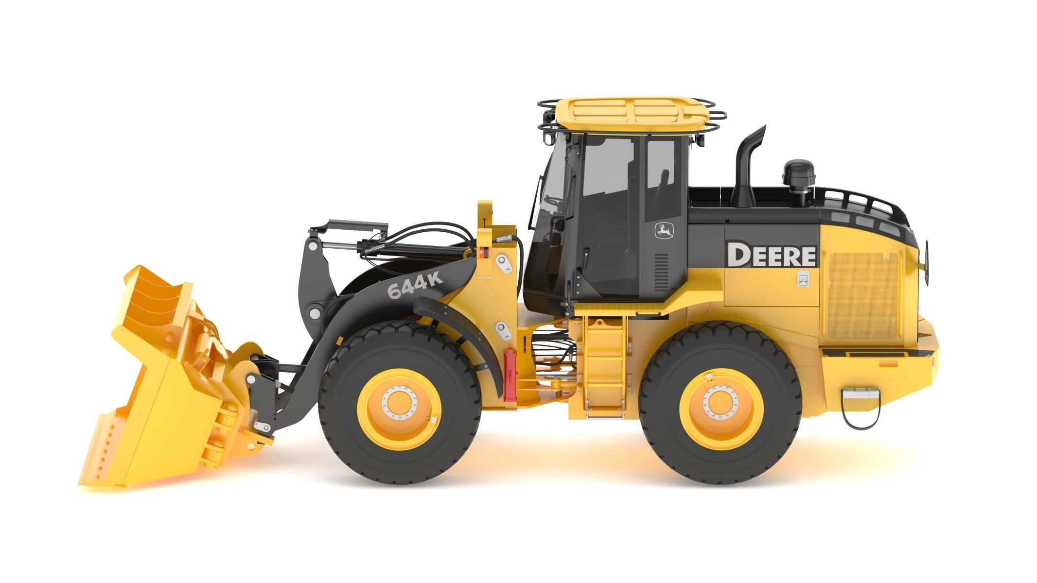John Deere 644K Loader With WL-SDB Bucket 3D model_3