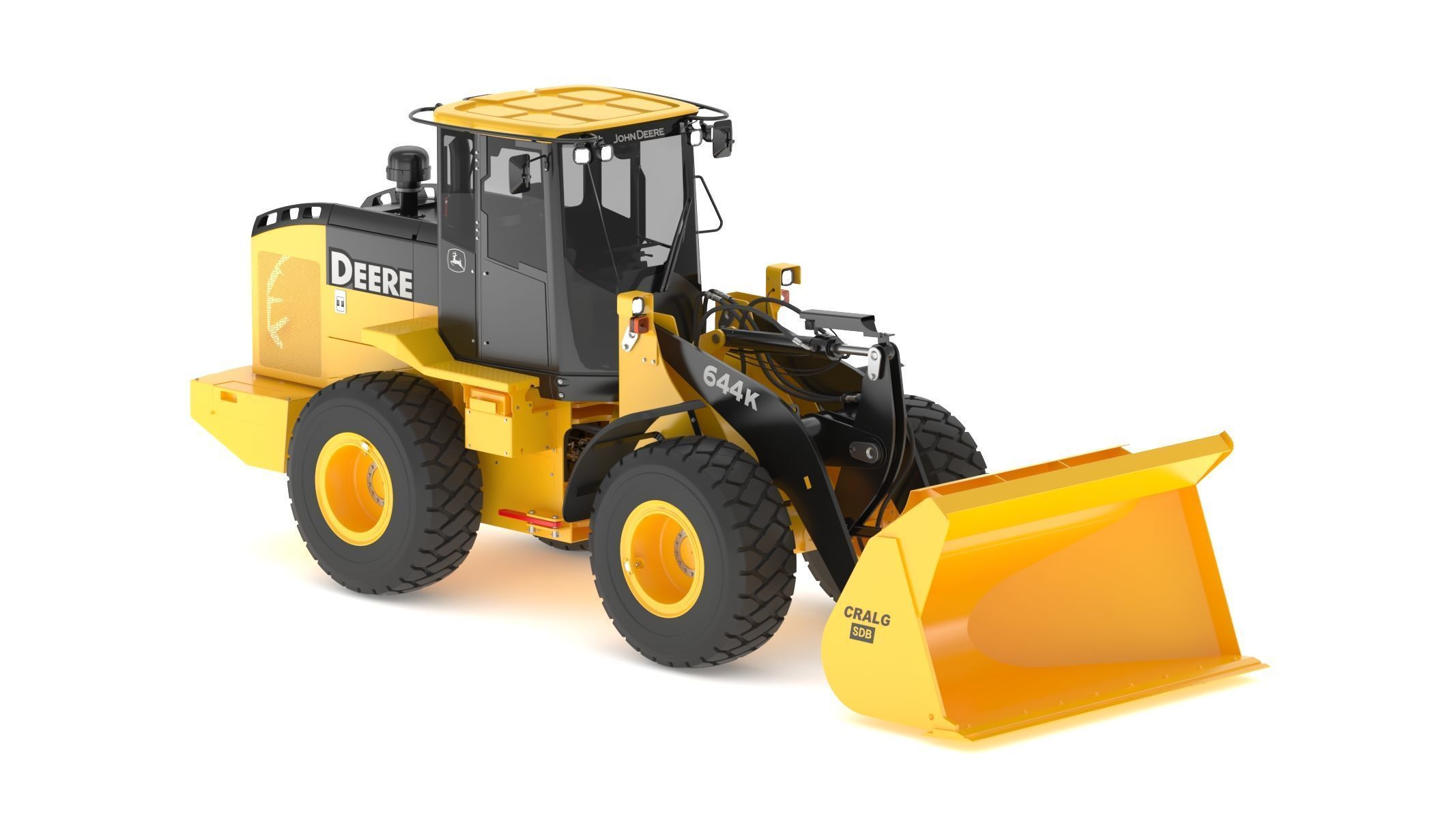 John Deere 644K Loader With WL-SDB Bucket 3D model_5