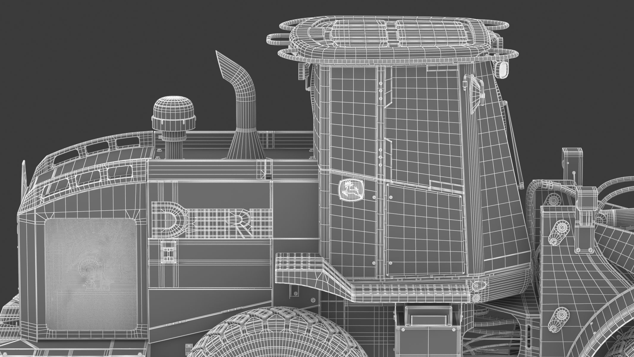 John Deere 644K Loader With WL-SDB Bucket 3D model_34