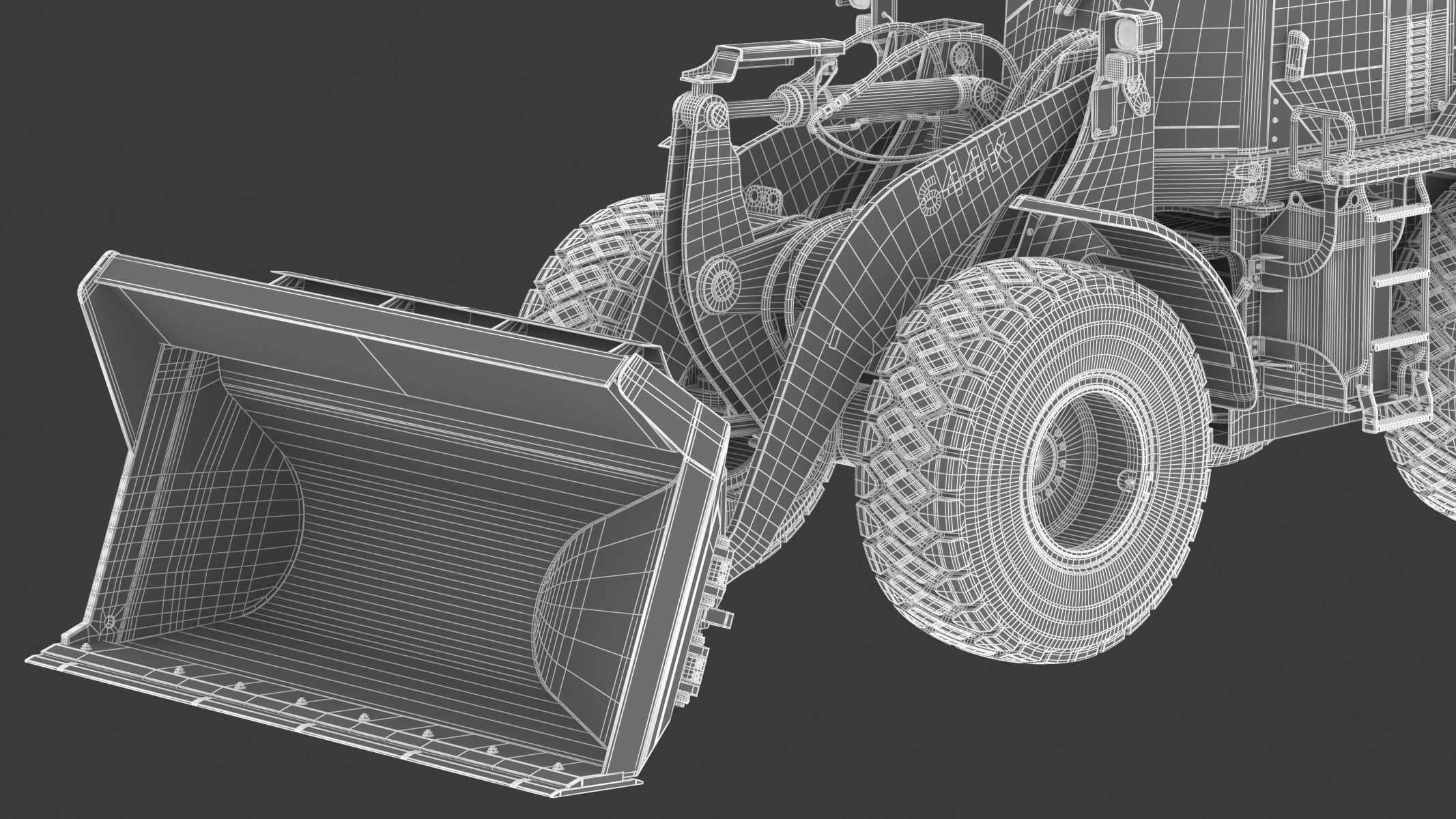 John Deere 644K Loader With WL-SDB Bucket 3D model_42