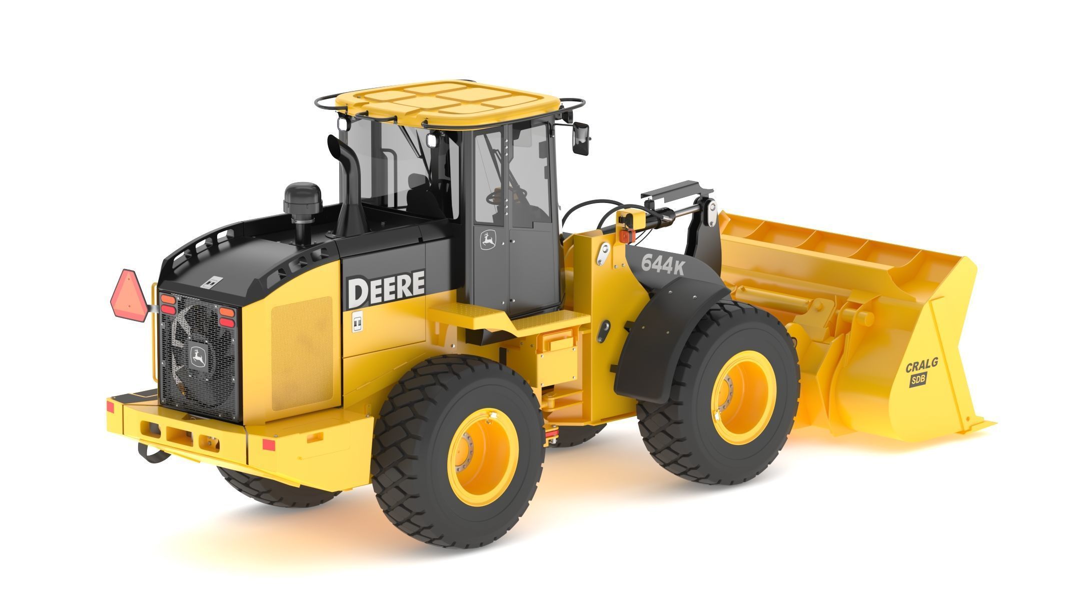 John Deere 644K Loader With WL-SDB Bucket 3D model_10