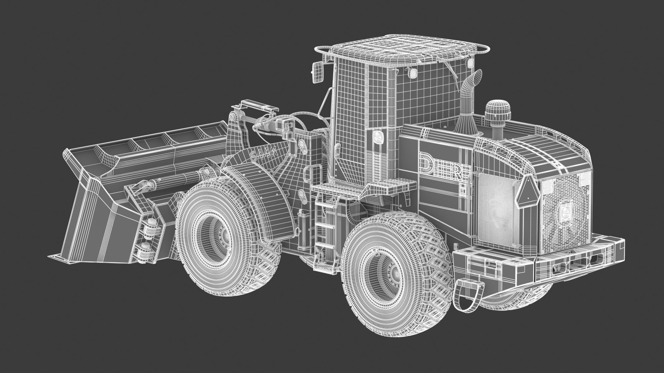 John Deere 644K Loader With WL-SDB Bucket 3D model_32
