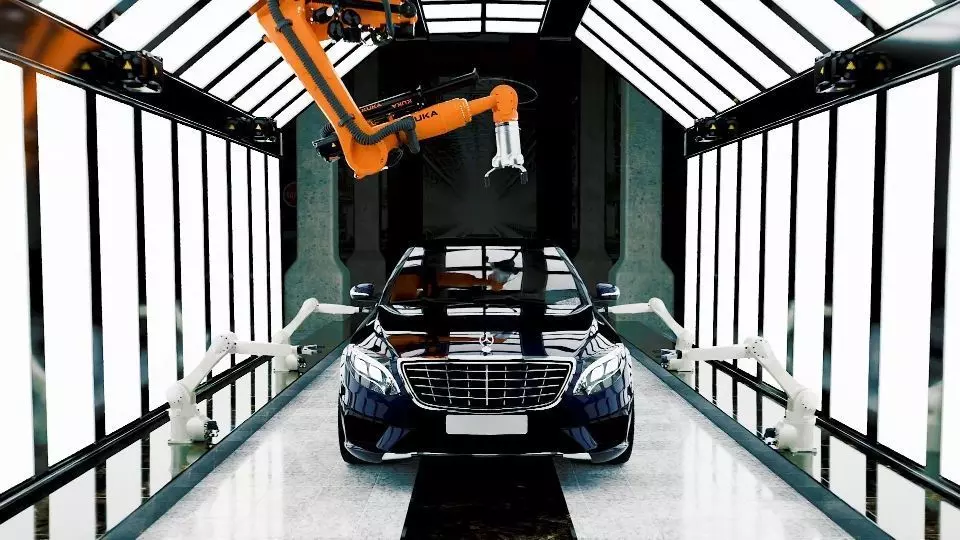 Car factory 3D model_0