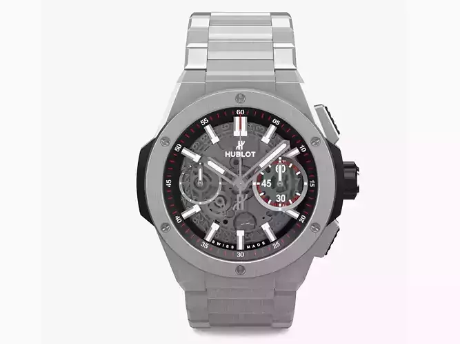 Hublot Big Bang Integranted 42mm Black Luxury Watch 3D model