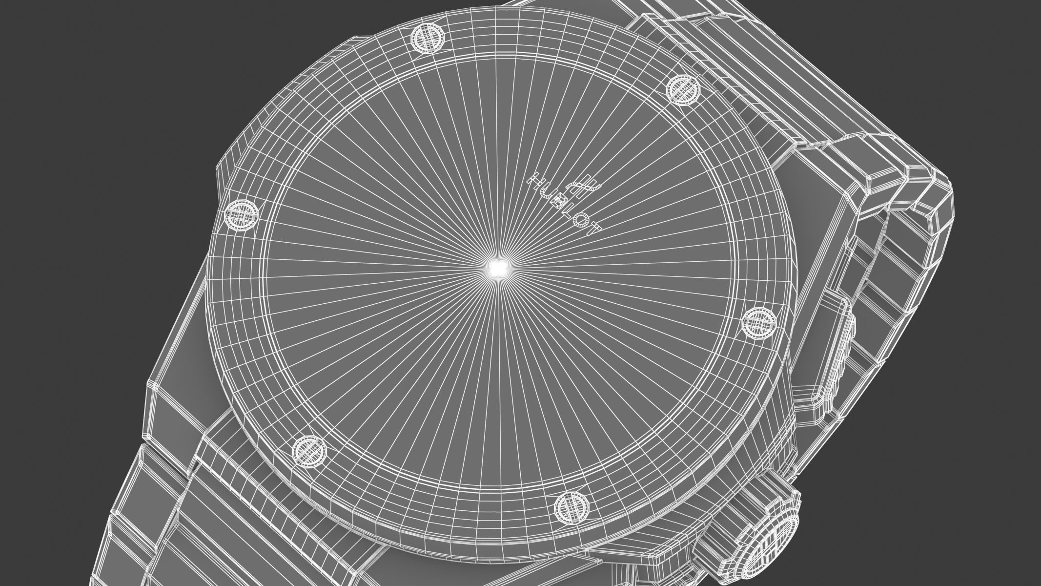 Hublot Big Bang Integranted 42mm Black Luxury Watch 3D model_15