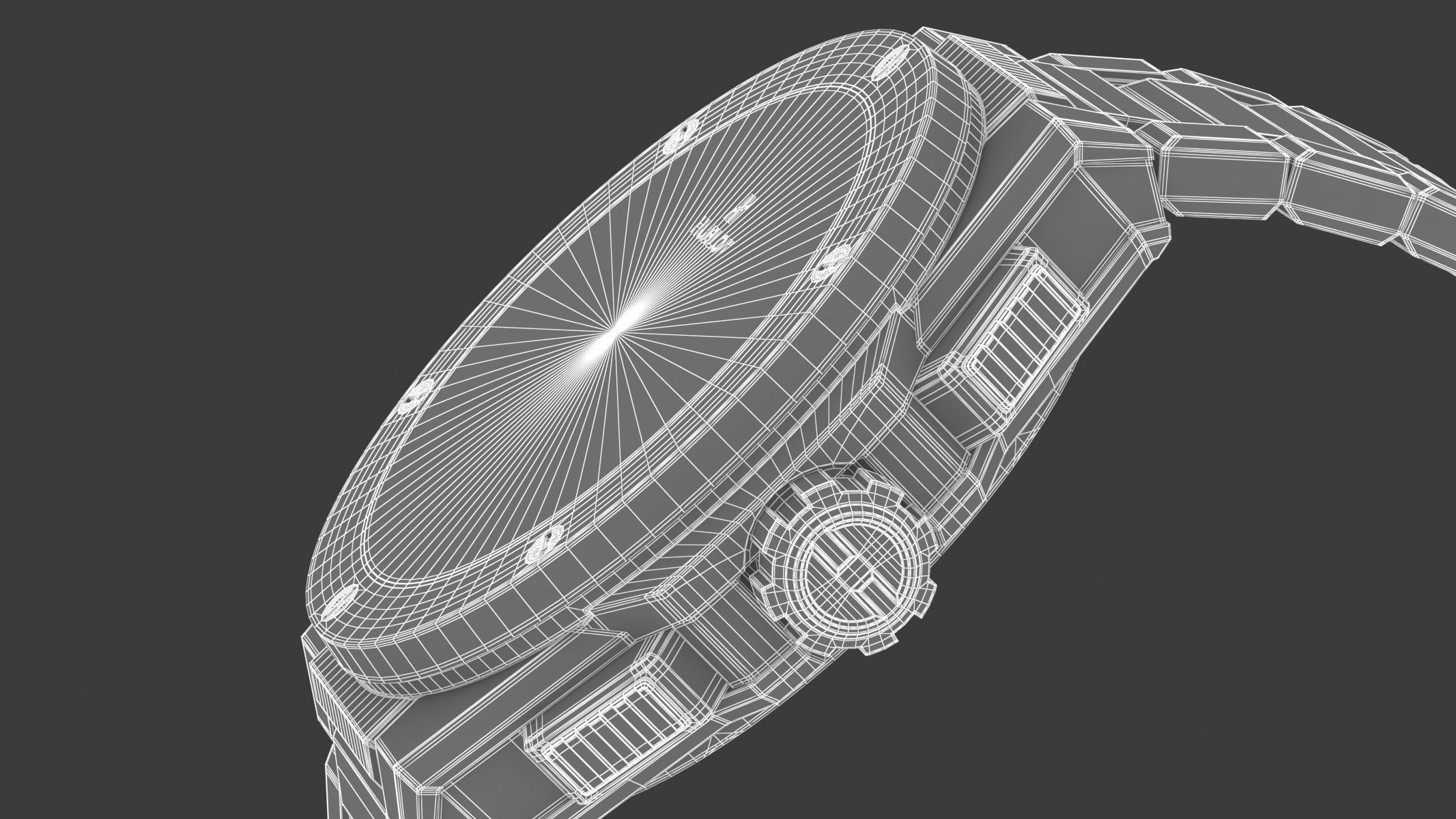 Hublot Big Bang Integranted 42mm White Luxury Watch 3D model_16