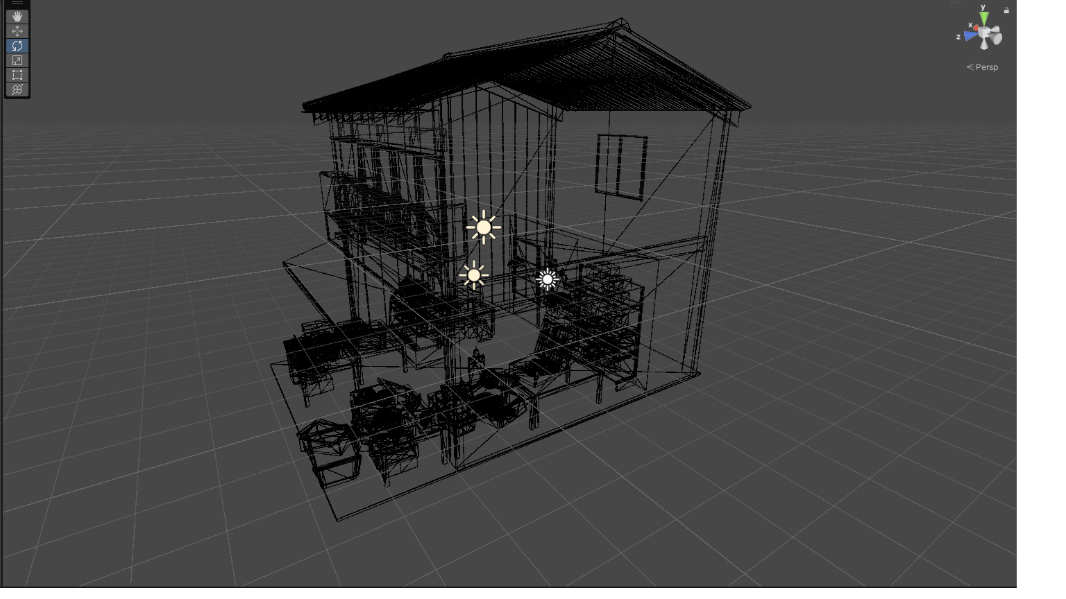 Japanese Tradition Store Unity Ready Low-poly 3D model_6
